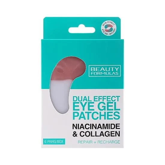 Beauty Formulas Dual Effect Eye Gel Patches With Niacinamide & Collagen