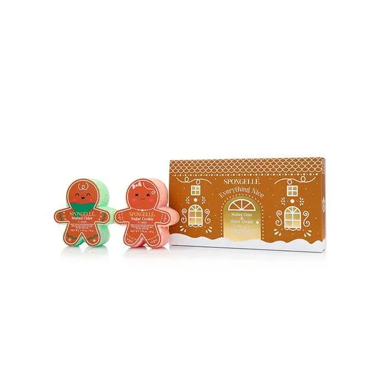 Spongelle Everything Nice Body Wash Infused Buffers Gift Set