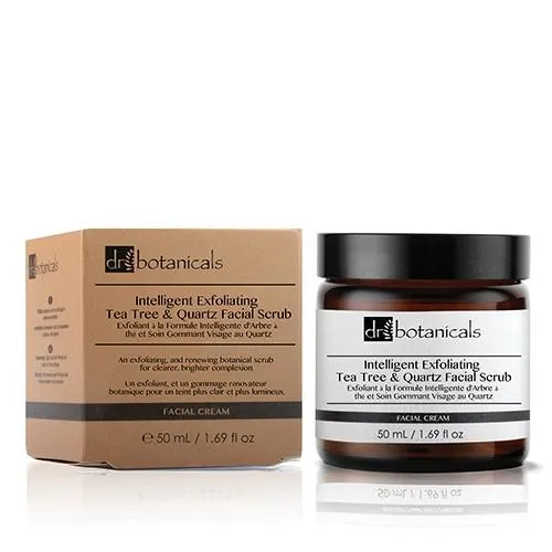 Dr Botanicals Classic Intelligent Exfoliating Tea Tree & Quartz Facial Scrub
