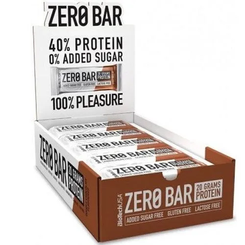 Biotechusa Zero Bar, Double Chocolate - 20 X 50G - Image 2