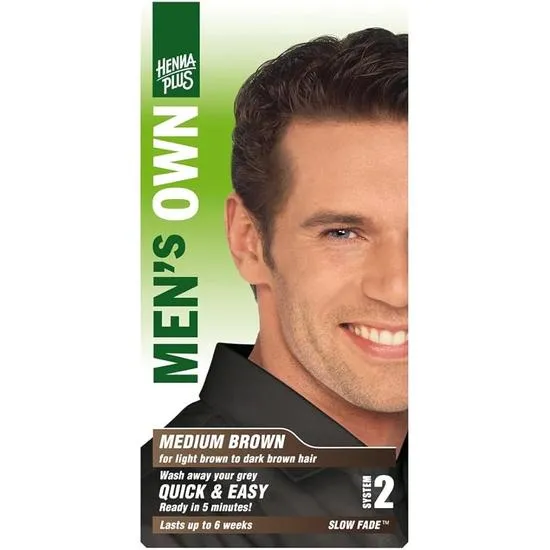 HENNAPLUS MEN'S OWN MEDIUM BROWN 80ML - Image 3