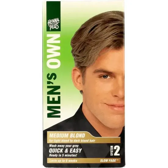 Henna Plus Men's Grey Hennaplus Own Medium Blonde 80Ml - Image 3