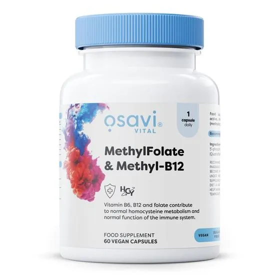 Osavi Methylfolate & Methyl-B12 - 60 Vegan Caps - Image 4