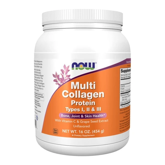 NOW Foods Multi Collagen Protein Bone Joint Skin Health 454g Exp 09/27 Sealed - Image 8