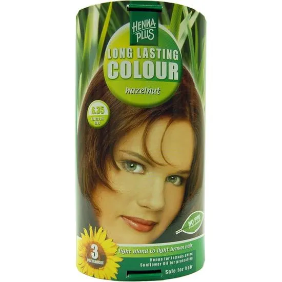 Henna Plus Brown/Golden/Grey Hennaplus Long Lasting Colour Hazelnut 6.35 - Image 3
