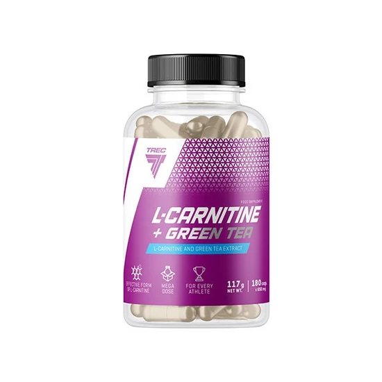 Trec Nutrition L-Carnitine+Green Tea | Turn Fat Into Energy 1210Mg 180 Capsules - Image 4