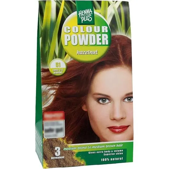 HENNAPLUS Colour Powder Hazelnut 51 - Image 3