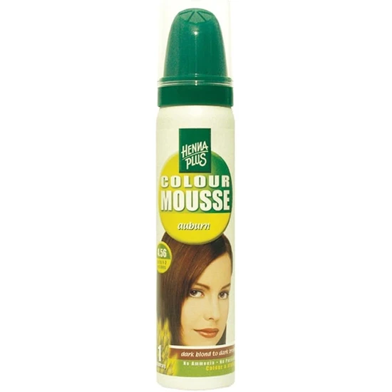 Henna Plus Red/Grey Hennaplus Colour Mousse Auburn 4.56 75Ml - Image 3