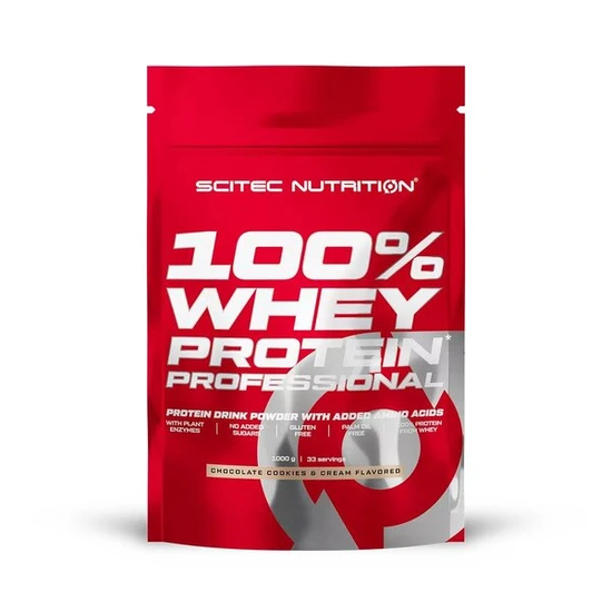 Scitec Cream 100% Whey Protein Professional, Chocolate Cookies & - 1000G - Image 2