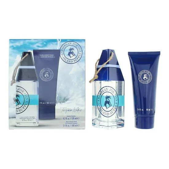 Caribbean Joe Turquoise Waters Eau De Toilette 125ml Gift Set