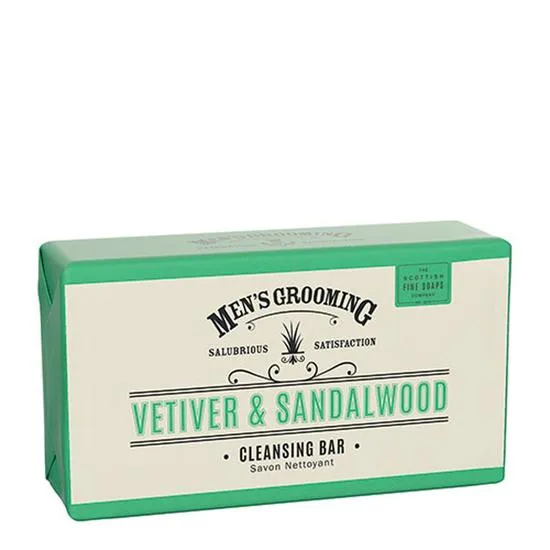 Scottish Fine Soaps Men's Grooming Vetiver & Sandalwood Cleansing Body Bar