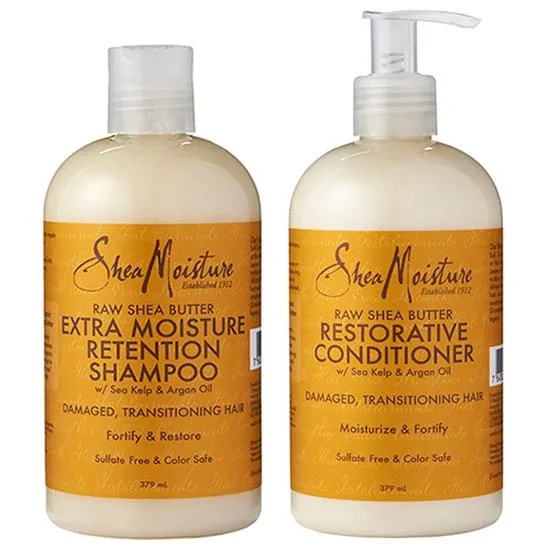 Shea Moisture Shea Butter Moisture Shampoo & Restorative Conditioner Duo