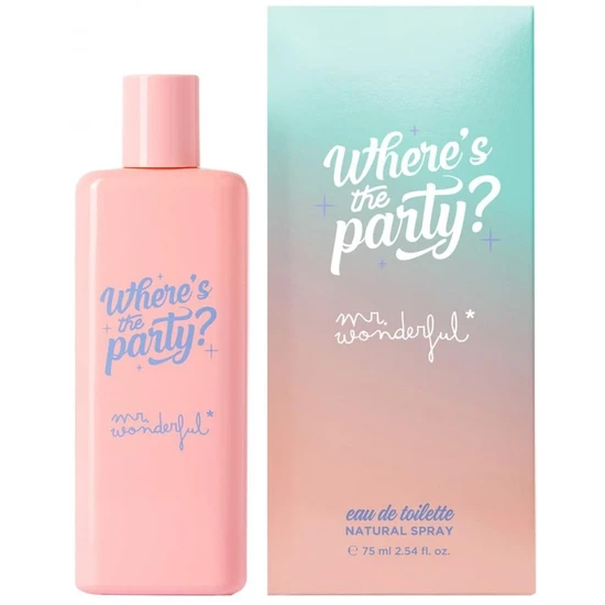 Mr Wonderful Where's The Party? Eau De Toilette