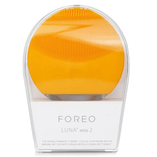 FOREO LUNA mini 2 Facial Cleansing Brush Silicone Face Massager Sunflower Yellow - Image 4