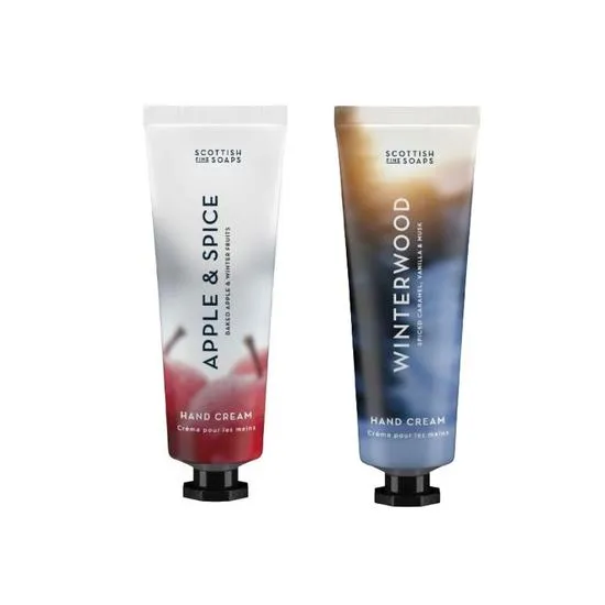 Scottish Fine Soaps Duo Apple & Spice Hand Cream 30ml & Winterwood Hand Cream 30ml