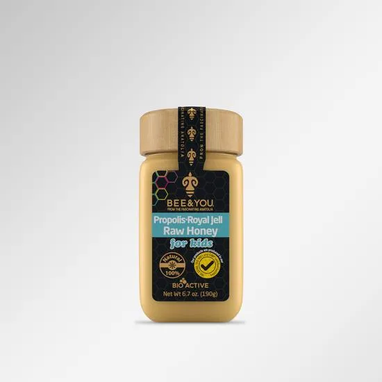 BEE&YOU Organic Royal Jelly+Propolis+Raw Honey Mix For Kids Superfood