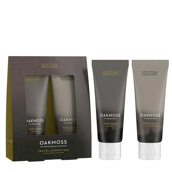 Scottish Fine Soaps Oakmoss Travel Essentials Gift Set