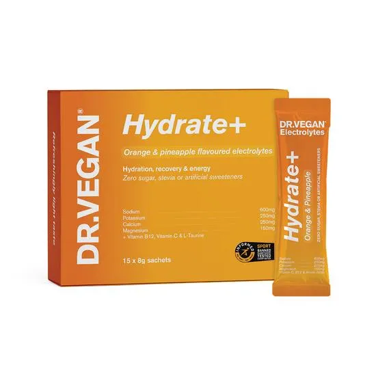 Dr Vegan Hydrate+ Orange & Pineapple Electrolytes