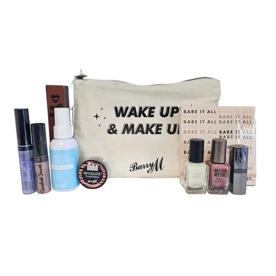 Barry M Wake Up & Makeup Makeup Gift Set
