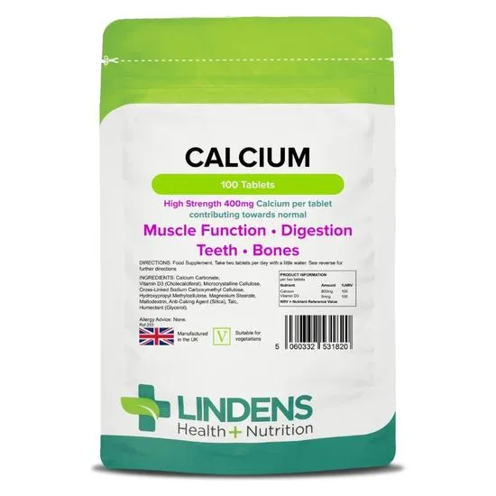 Lindens Calcium 400Mg Tablets 100 Tablets