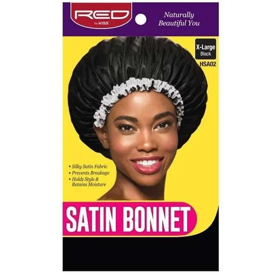 Kiss Satin Bonnet Black HSA02