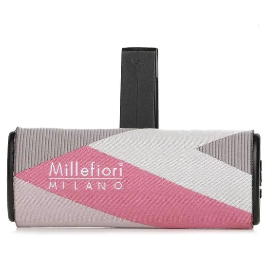 Millefiori Icon Textile Geometric Car Air Freshener Orange Tea