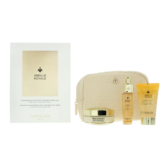 GUERLAIN Gift Set: Day Cream 50ml Cleansing Foam 40ml Oil Serum 15ml
