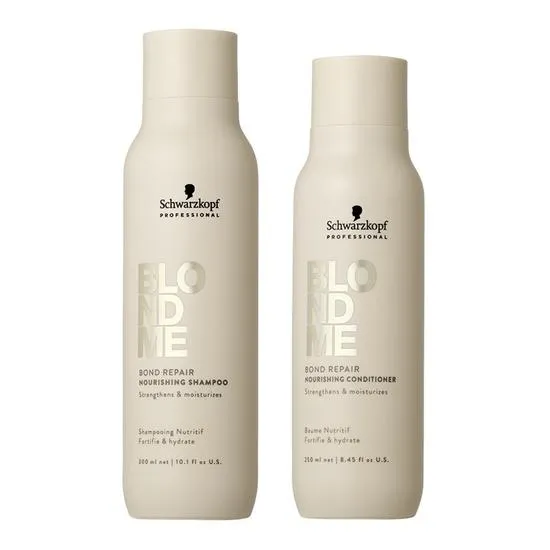Schwarzkopf BlondMe Bond Repair Nourishing Shampoo & Bond Repair Nourishing Conditioner Duo