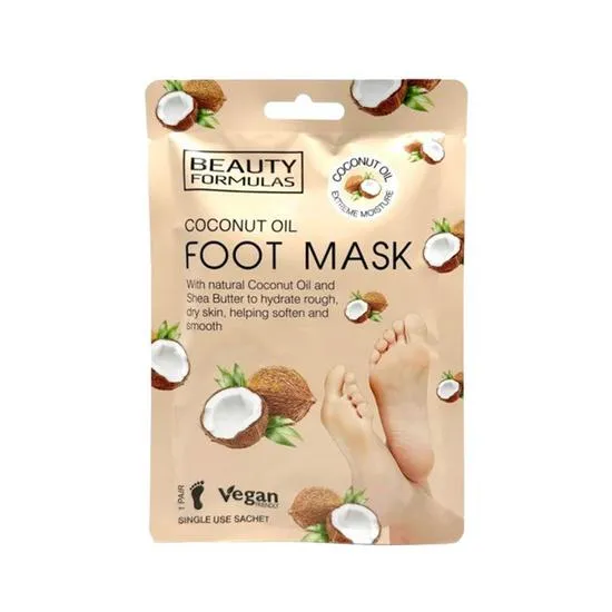 Beauty Formulas Coconut Oil Foot Mask