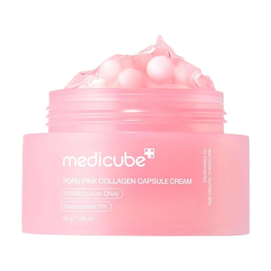 Medicube Salmon Dna Pdrn Pink Collagen Capsule Cream Face Moisturizer | Lightweight Moisturizing Cream | Pdrn Niacinamide For Uneven Skin Tone Glow - Image 7