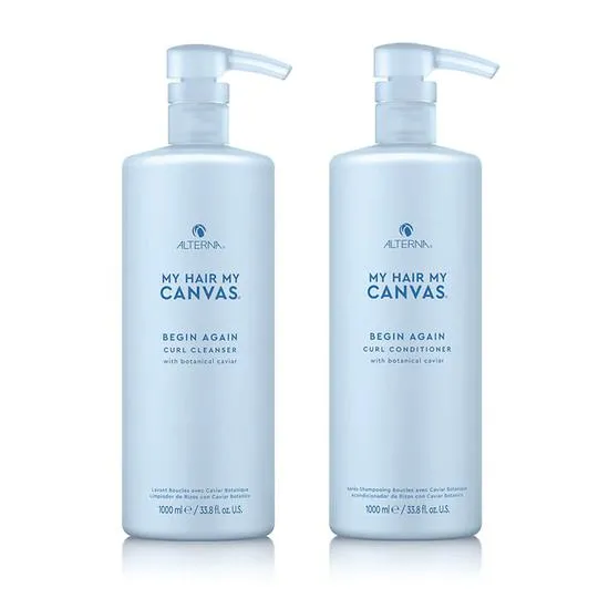 Alterna My Hair. My Canvas. Begin Again Curl Cleanser & Curl Conditioner Duo