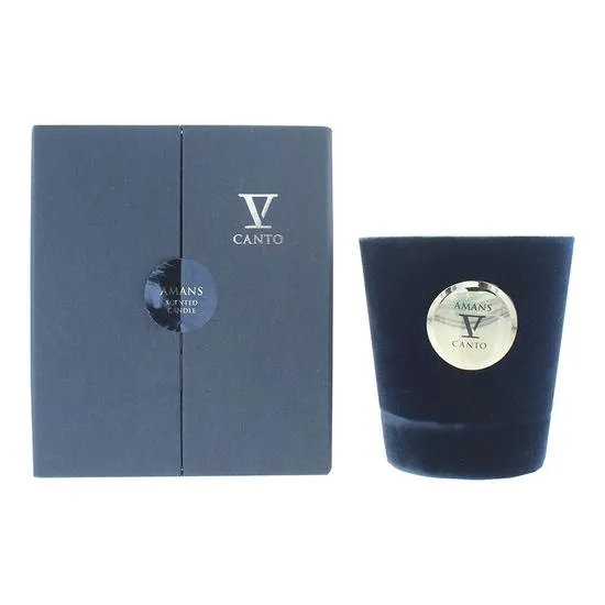 V Canto Amans Flocked Glass Candle