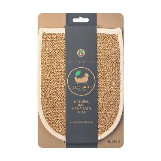 Eco Bath London Natural Ramie Hemp Bath Mitt