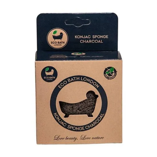 Eco Bath London Konjac Sponge Charcoal