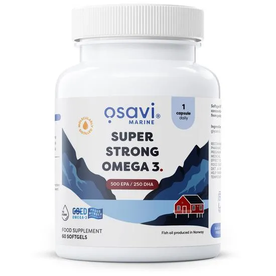Osavi Super Strong Omega 3, 500 Epa / 250 Dha - 60 Softgels - Image 3