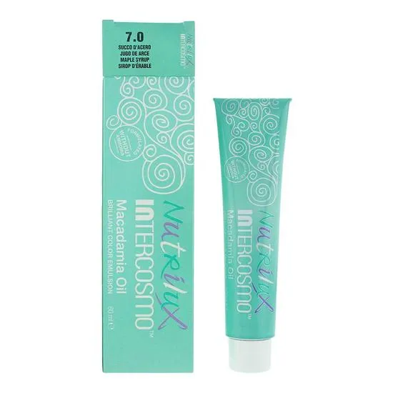 Intercosmo Nutrilux Macademia Oil 7.0 MAPLE SYRUP Hair Colour