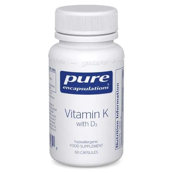 Pure Encapsulations Vitamin K With D3 Capsules