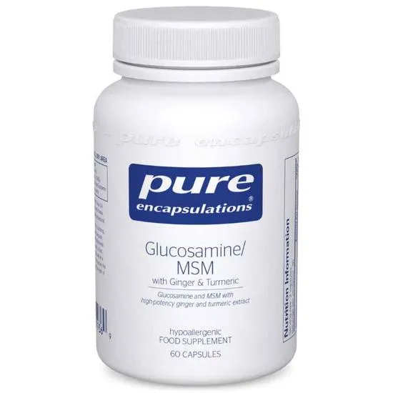 Pure Encapsulations Glucosamine Msm With Ginger & Turmeric - 60 Capsules - Image 2