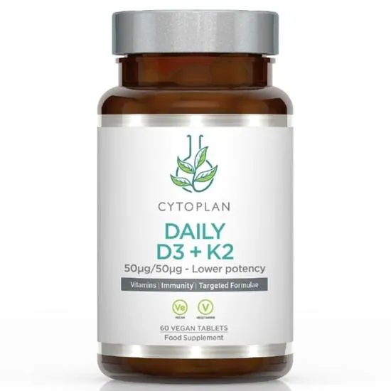 Cytoplan Daily D3 + K2 - 60 Vegan Tabs - Image 6