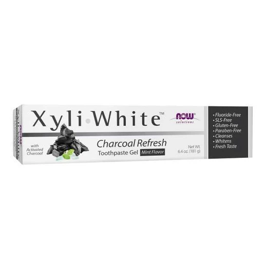 NOW Foods XyliWhite Charcoal Refresh Toothpaste Gel