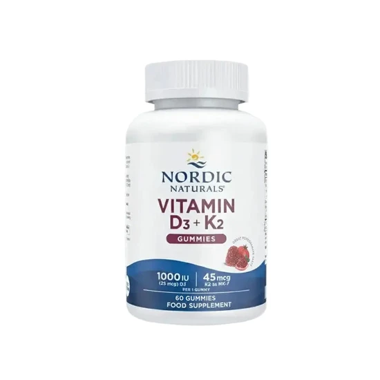 Nordic Naturals Vitamin D3+K2 Pomegranate Gummies