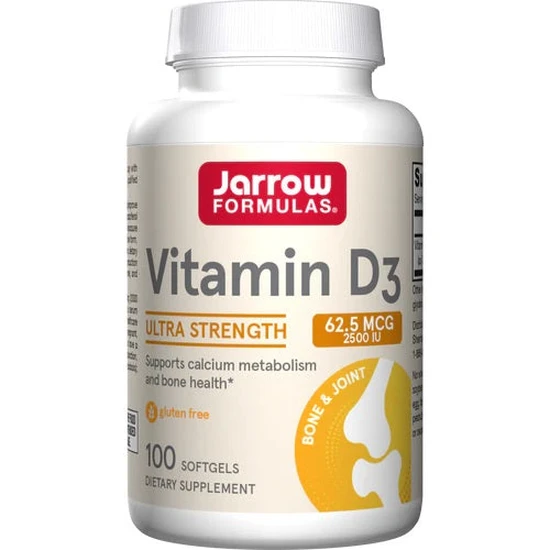 Jarrow Formulas Vitamin D3 2500iu Softgels