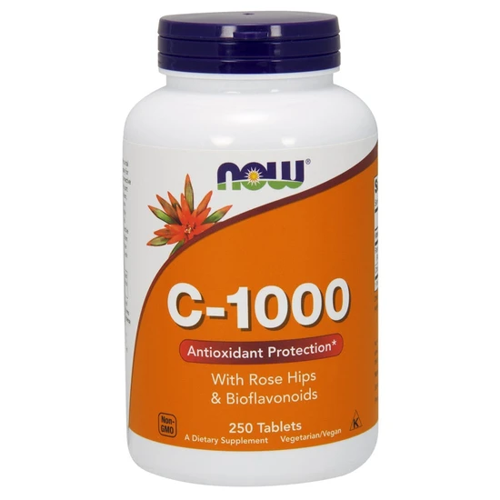 Now Foods Vitamin C-1000 With Rose Hips & Bioflavonoids - 250 Tablets - Image 4