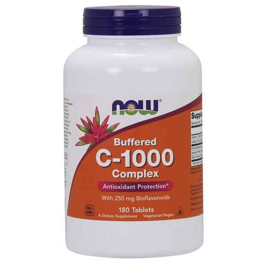 Now Foods Vitamin C-1000 Complex - Buffered With 250Mg Bioflavonoids, 180 Tabs - Image 3