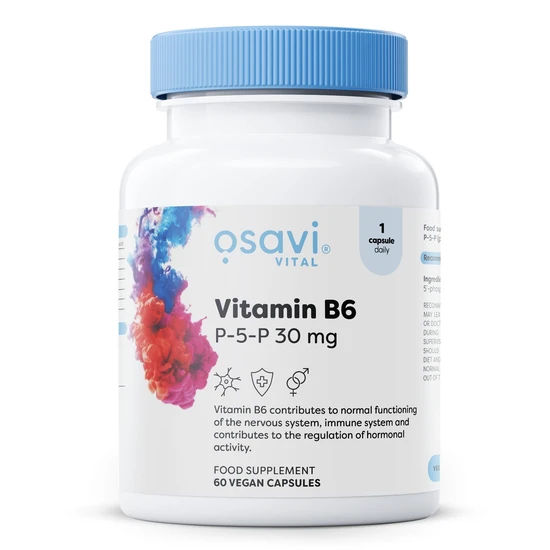 Osavi Vitamin B6 P-5-P 30Mg 60 Capsules - Image 3
