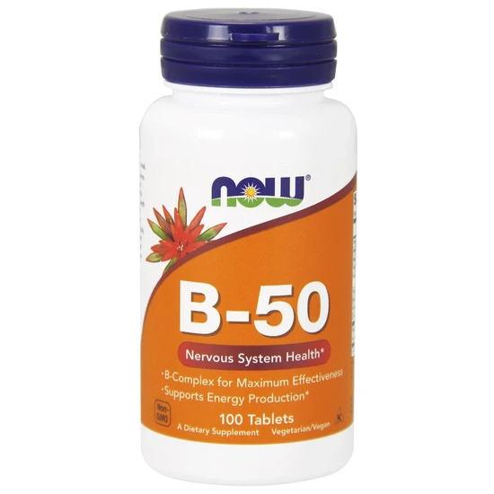 Now Foods Vitamin B-50 - 100 / Tablets - Image 3
