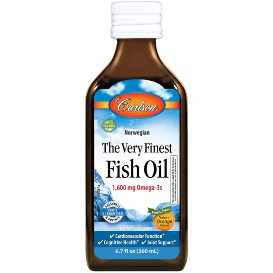 Carlson Labs The Very Finest Fish Oil Natural Orange
