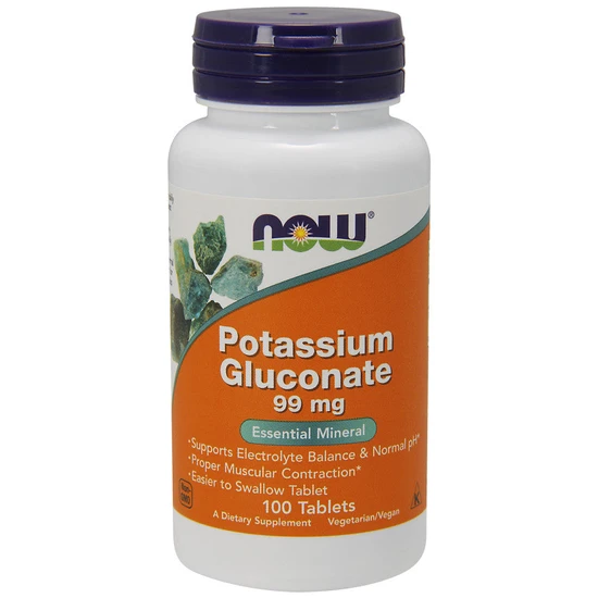 Now Foods Potassium Gluconate 99Mg - 100 Tablets - Image 5