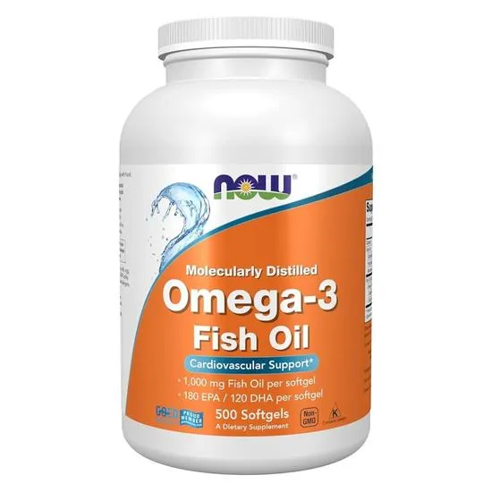 NOW Foods Omega 3 Molecularly Distilled EPA DHA Fatty Acids- 100 softgels - Image 8