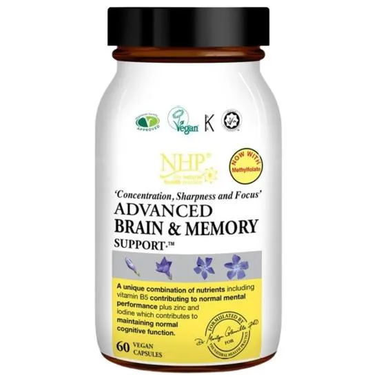 Natural Health Practice Nhp Advanced Brain & Memory Capsules 60 Capsules